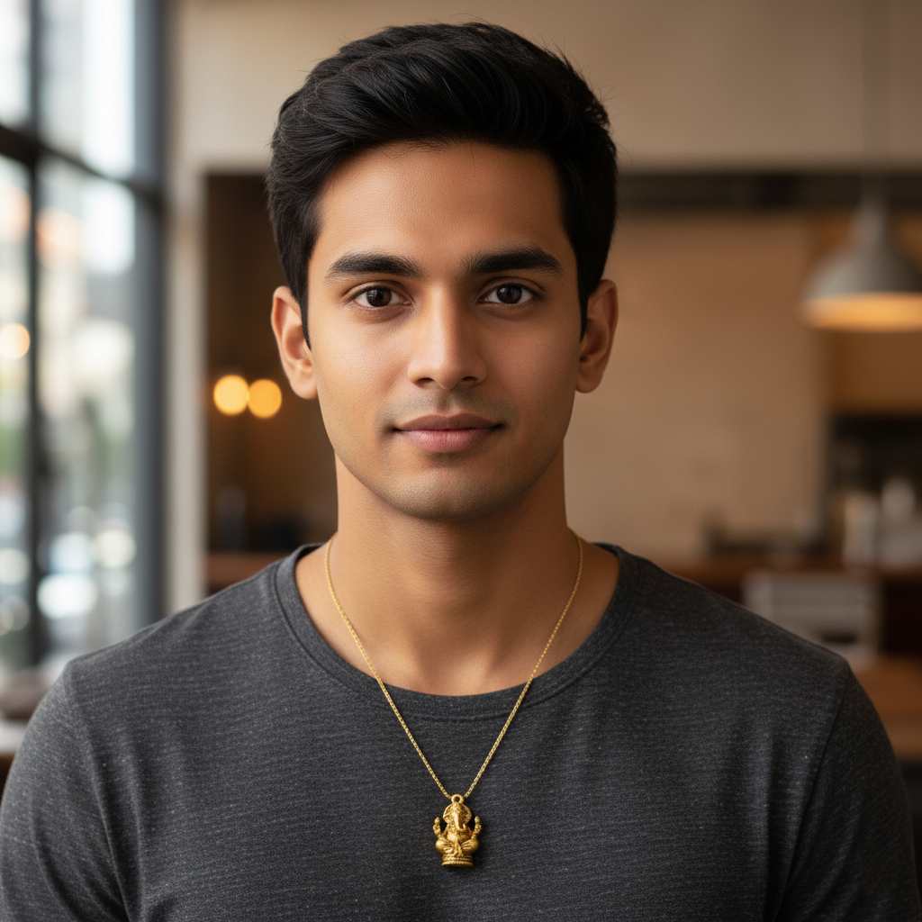Ganesh Gold Pendant | Prosperity & Protection