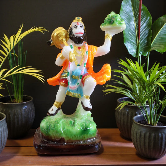 Marble Finish Hanuman JI Murti