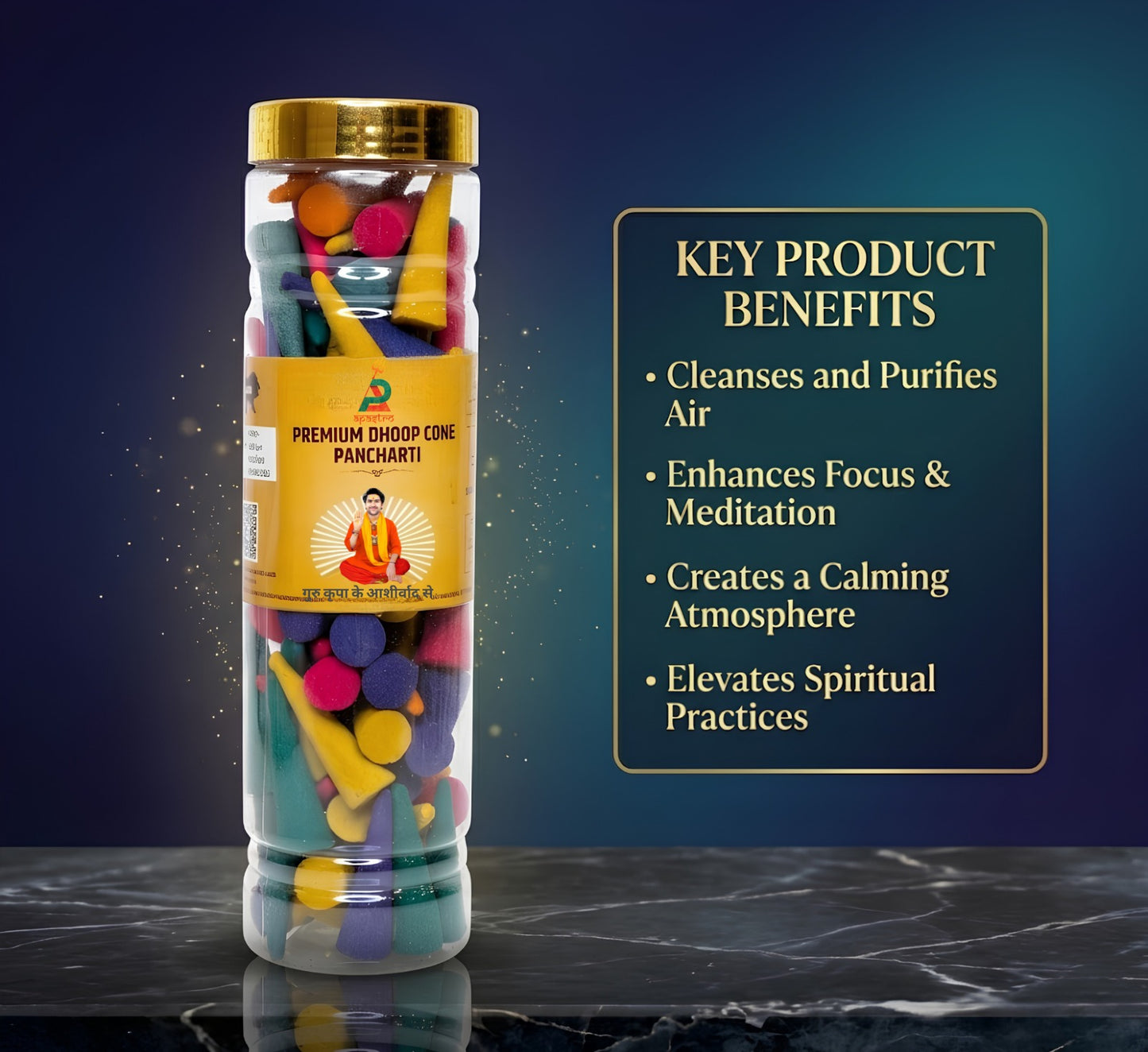 Premium Multi-Color Dhoop Cones | For Pooja