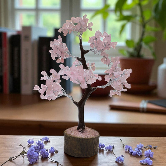 Rose Quartz Crystal Tree