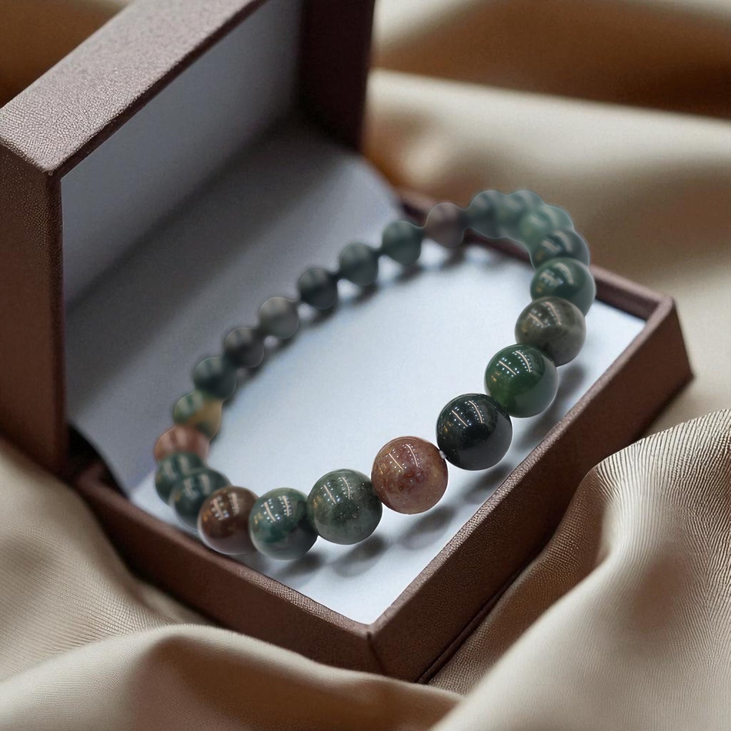 Natural Indian Bloodstone Bracelet
