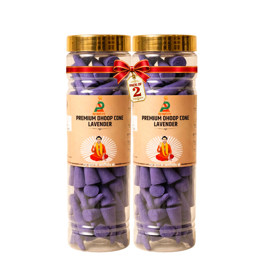 Lavender Dhoop Cones – Pack of 2
