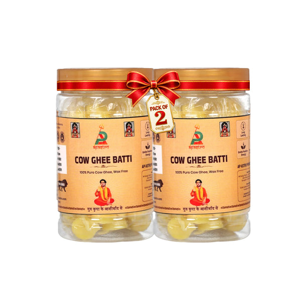 Cow Ghee Batti – Pack of 2 | Pure Cotton Wicks