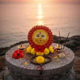 Sun Face God Idol | Home Temple & Decor