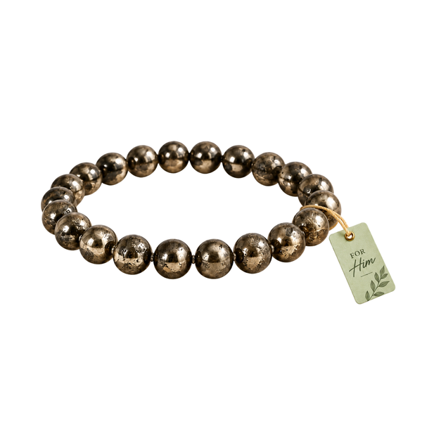Raw Pyrite Bracelet – For Him