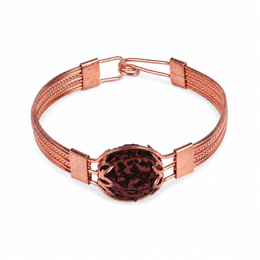 5 Mukhi Rudraksha Copper Bracelet