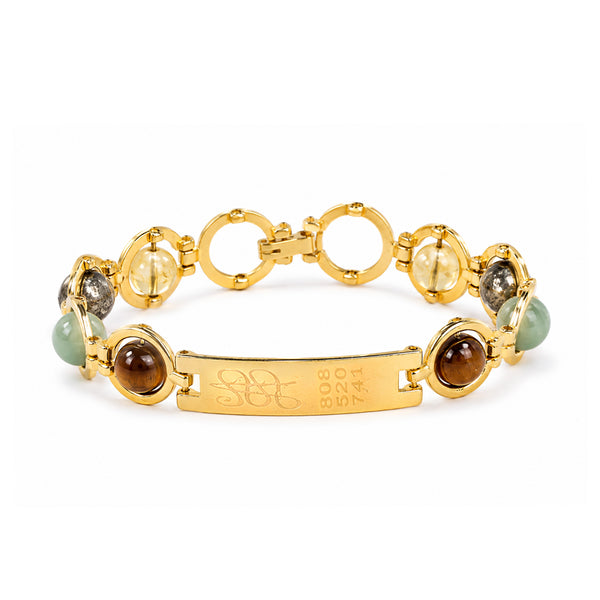 Dhan Yog Gold Bracelet (5 Natural Stones)