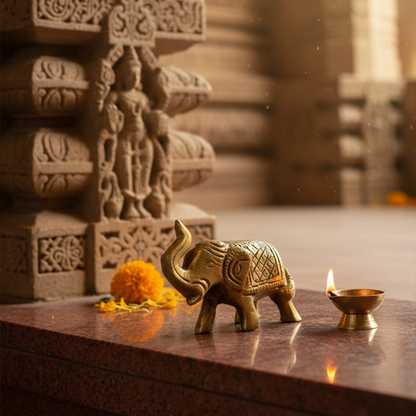 Brass Elephant Statue