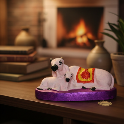 Kamdhenu Cow & Calf Idol | Home & Vastu Decor