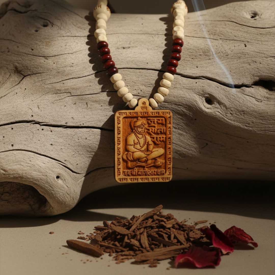 Jai Sitaram Tulsi Mala with Hanuman Ji Locket