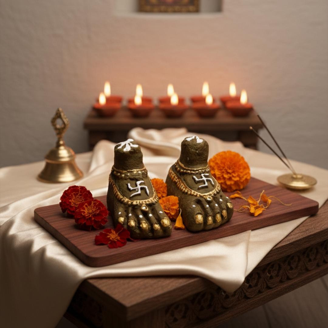 Lakshmi Charan Paduka | Home Temple & Puja Decor