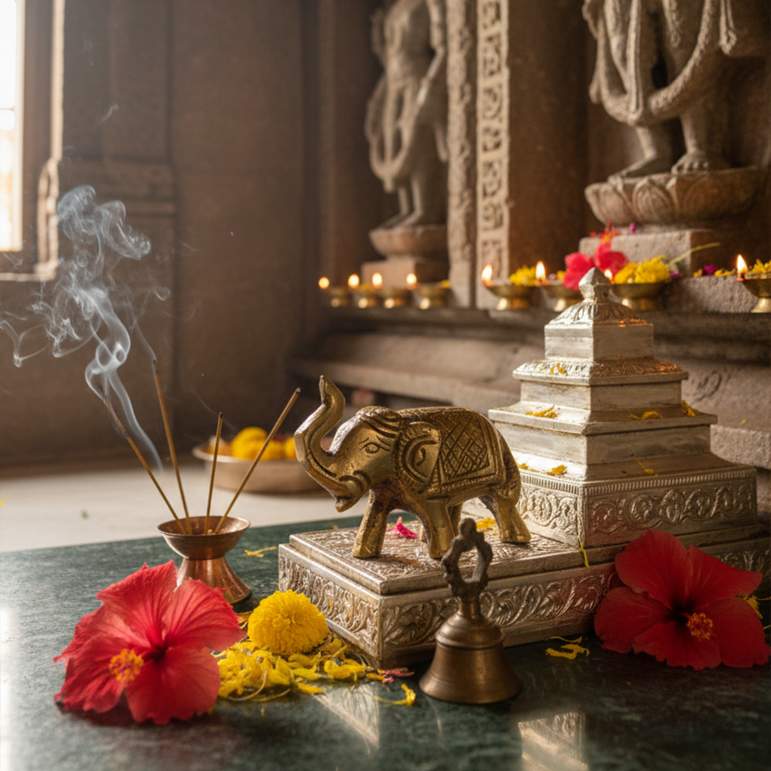 Brass Elephant Statue