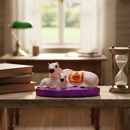 Kamdhenu Cow & Calf Idol | Home & Vastu Decor