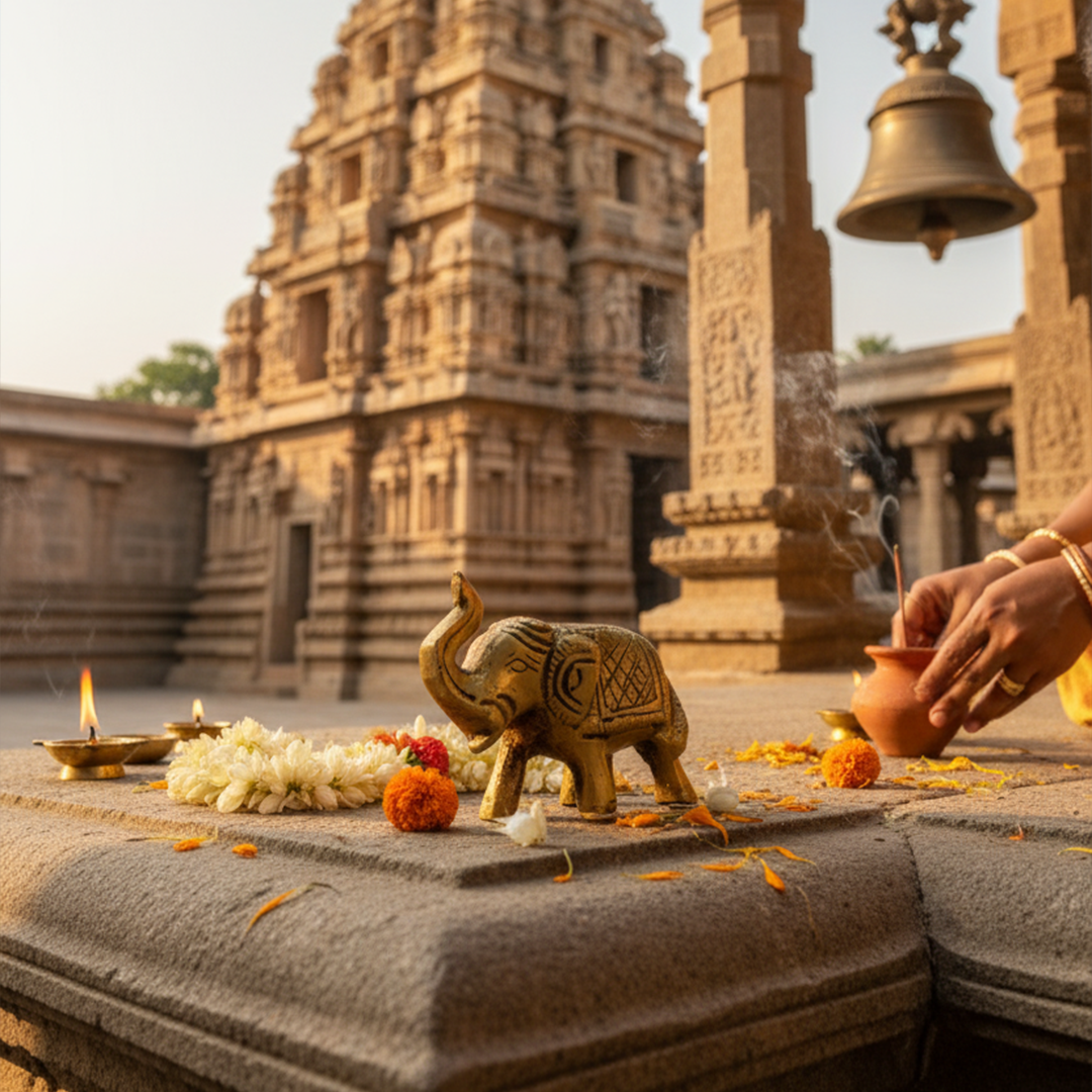 Brass Elephant Statue