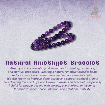 Natural Amethyst Bracelet
