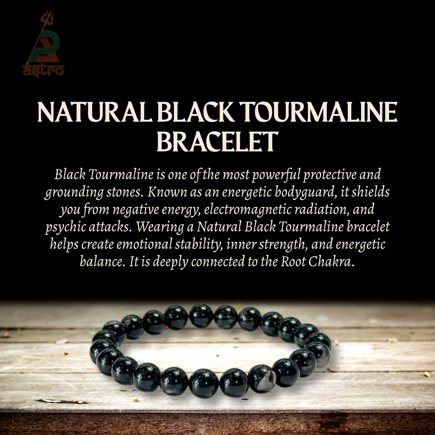 Natural Black Tourmaline Bracelet