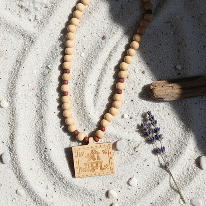 Tulsi Kanthi Mala With Shri Ram Pendant