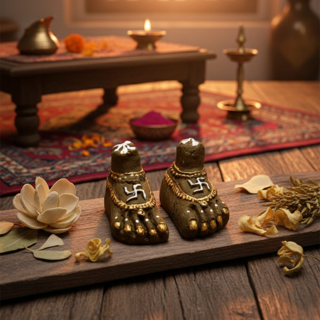 Lakshmi Charan Paduka | Home Temple & Puja Decor