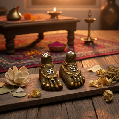 Lakshmi Charan Paduka | Home Temple & Puja Decor