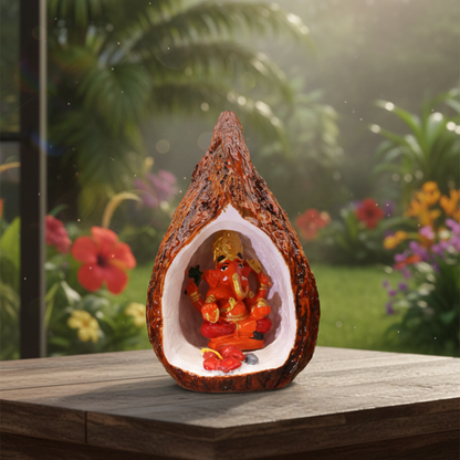 Coconut Shell Ganesh Statue