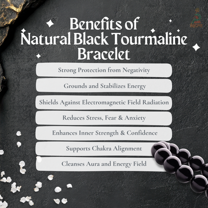 Natural Black Tourmaline Bracelet