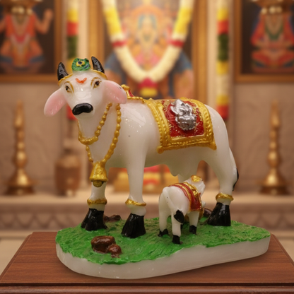 Kamdhenu Cow Idol with Calf