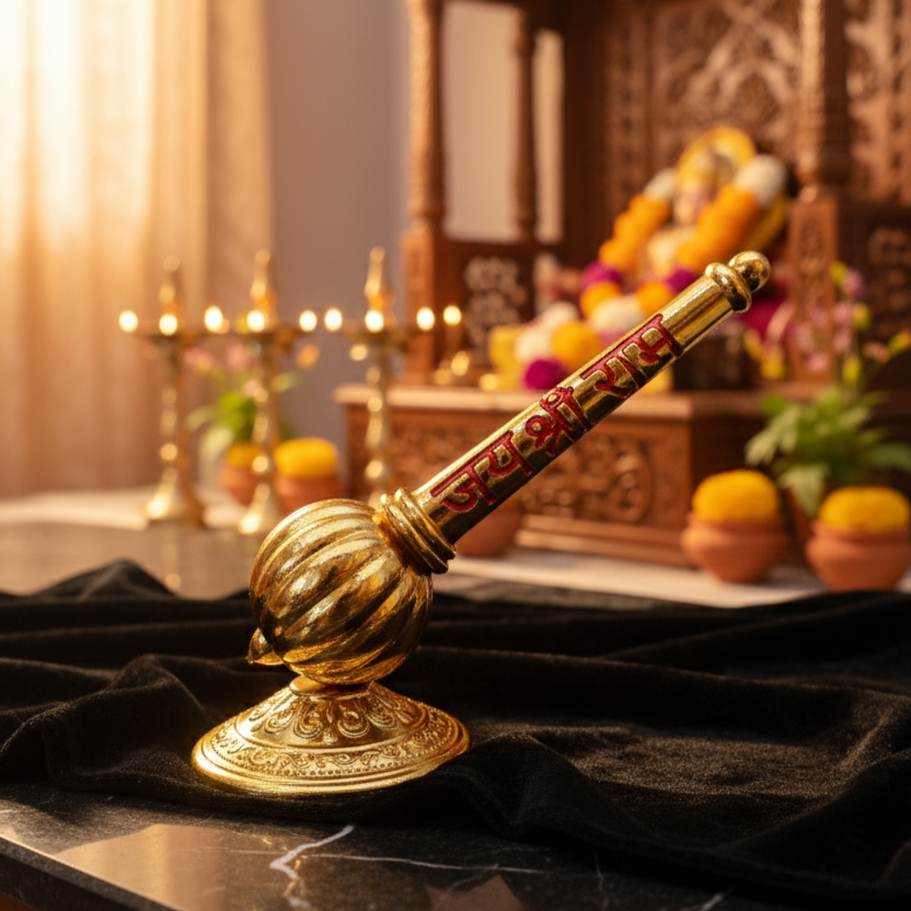 Hanuman Ji Gada Jai Shree Ram Engraved