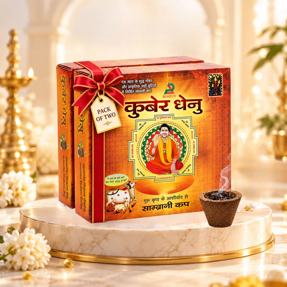 Kuber Dhenu Sambrani Cup – Pack of 2
