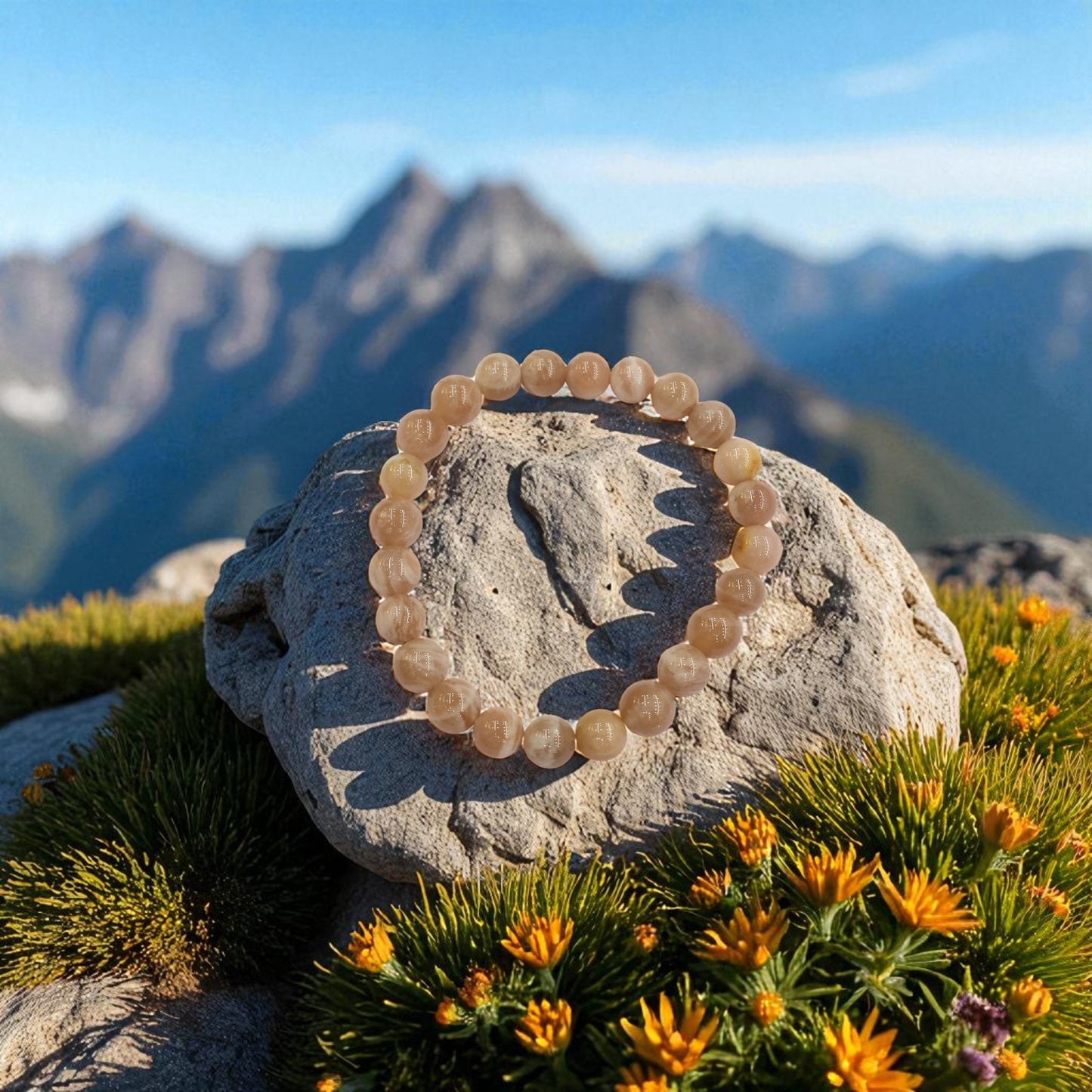 Natural Sunstone Bracelet