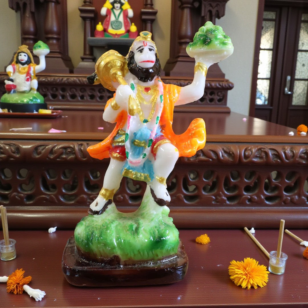 Marble Finish Hanuman JI Murti
