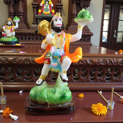 Marble Finish Hanuman JI Murti