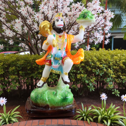 Marble Finish Hanuman JI Murti