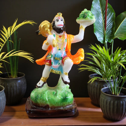 Marble Finish Hanuman JI Murti