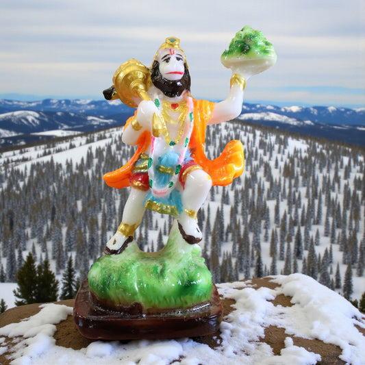 Marble Finish Hanuman JI Murti