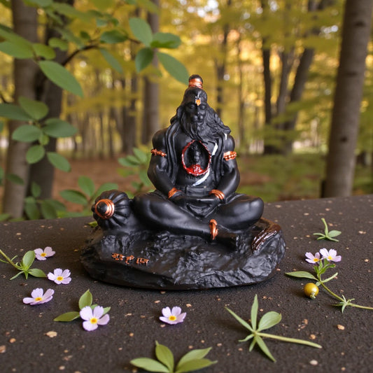Rudhra Rupayay Hanuman Black Idol