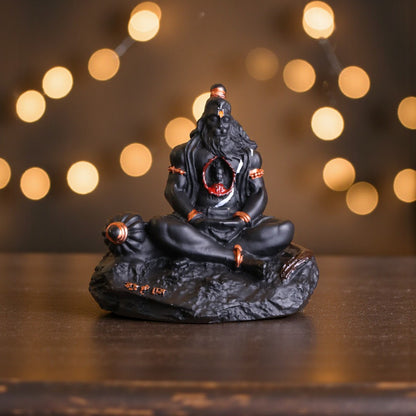 Rudhra Rupayay Hanuman Black Idol