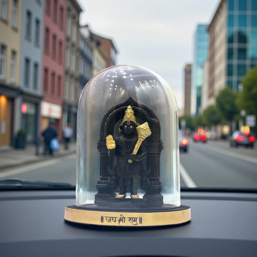 Hanuman Glass Dome Idol | Protection & Positivity