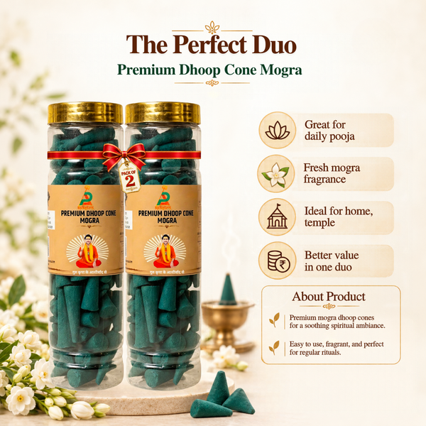 Mogra Dhoop Cones – Pack of 2