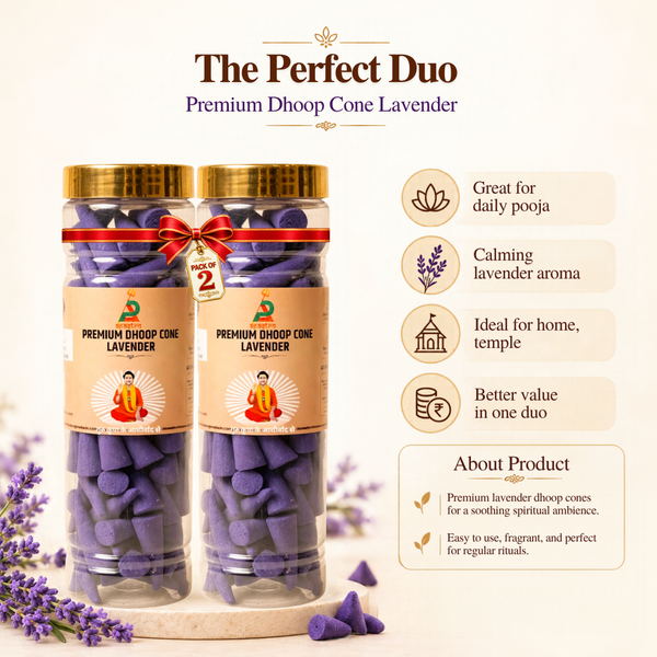 Lavender Dhoop Cones – Pack of 2