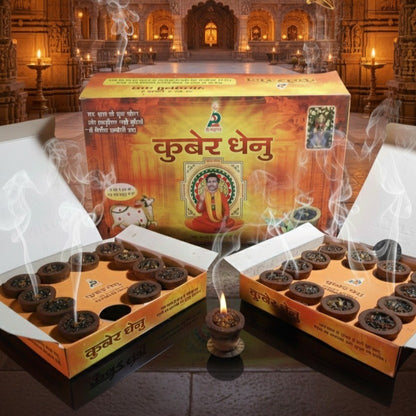 Kuber Dhenu Sambrani Cup – Natural Dhoop Cups for Puja & Home Fragrance