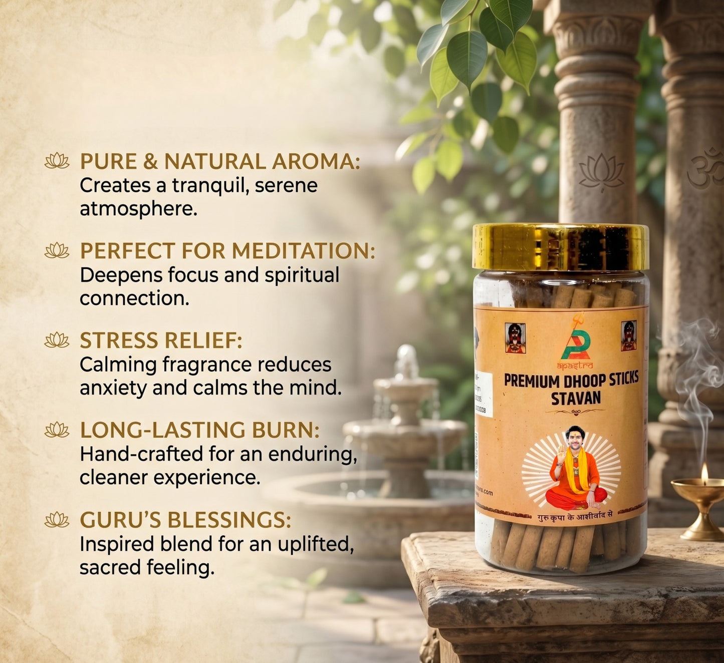 Premium Stavan Dhoop Sticks | Prayer, Yoga & Meditation