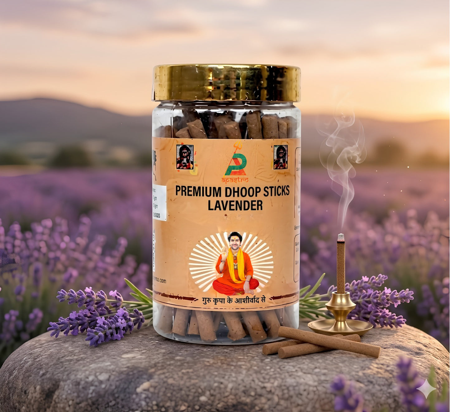 Premium Lavender Dhoop Sticks | Stress Relief & Focus