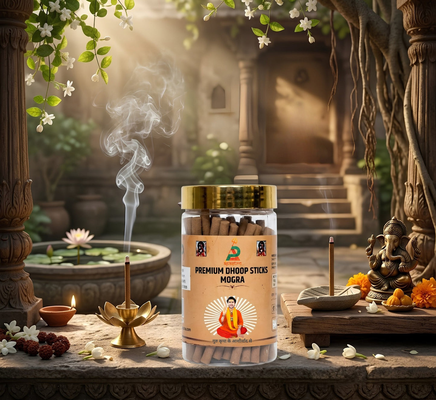 Premium Mogra Dhoop Sticks | Puja, Meditation & Positivity