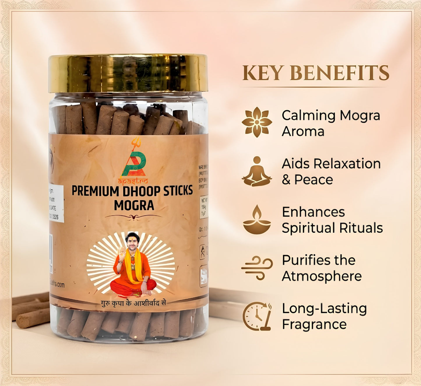 Premium Mogra Dhoop Sticks | Puja, Meditation & Positivity