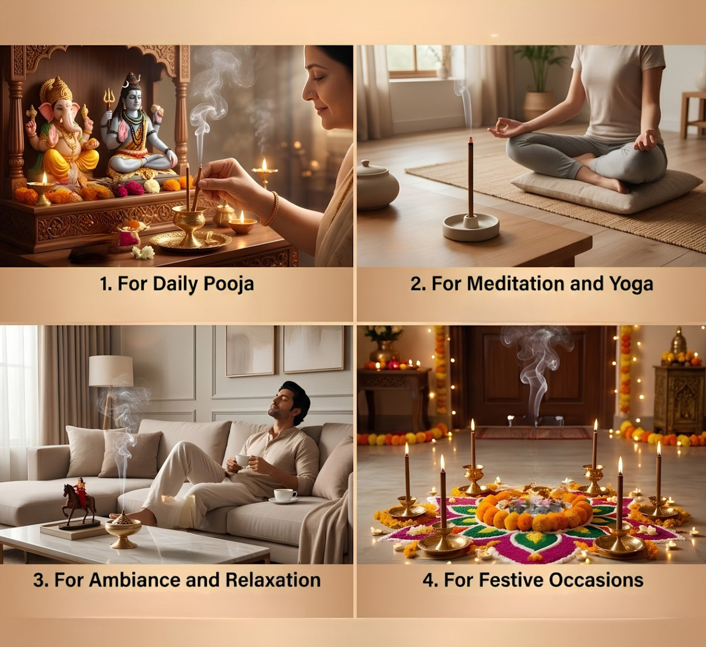 Premium Mogra Dhoop Sticks | Puja, Meditation & Positivity