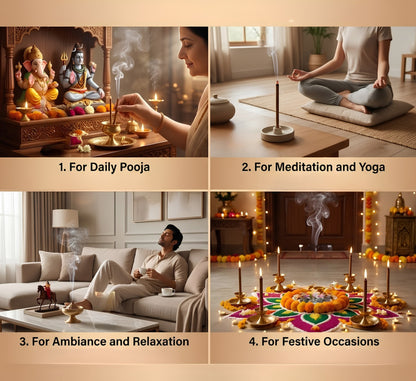 Premium Mogra Dhoop Sticks | Puja, Meditation & Positivity