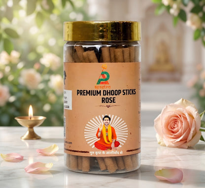 Premium Rose Dhoop Sticks | Divine Floral Fragrance