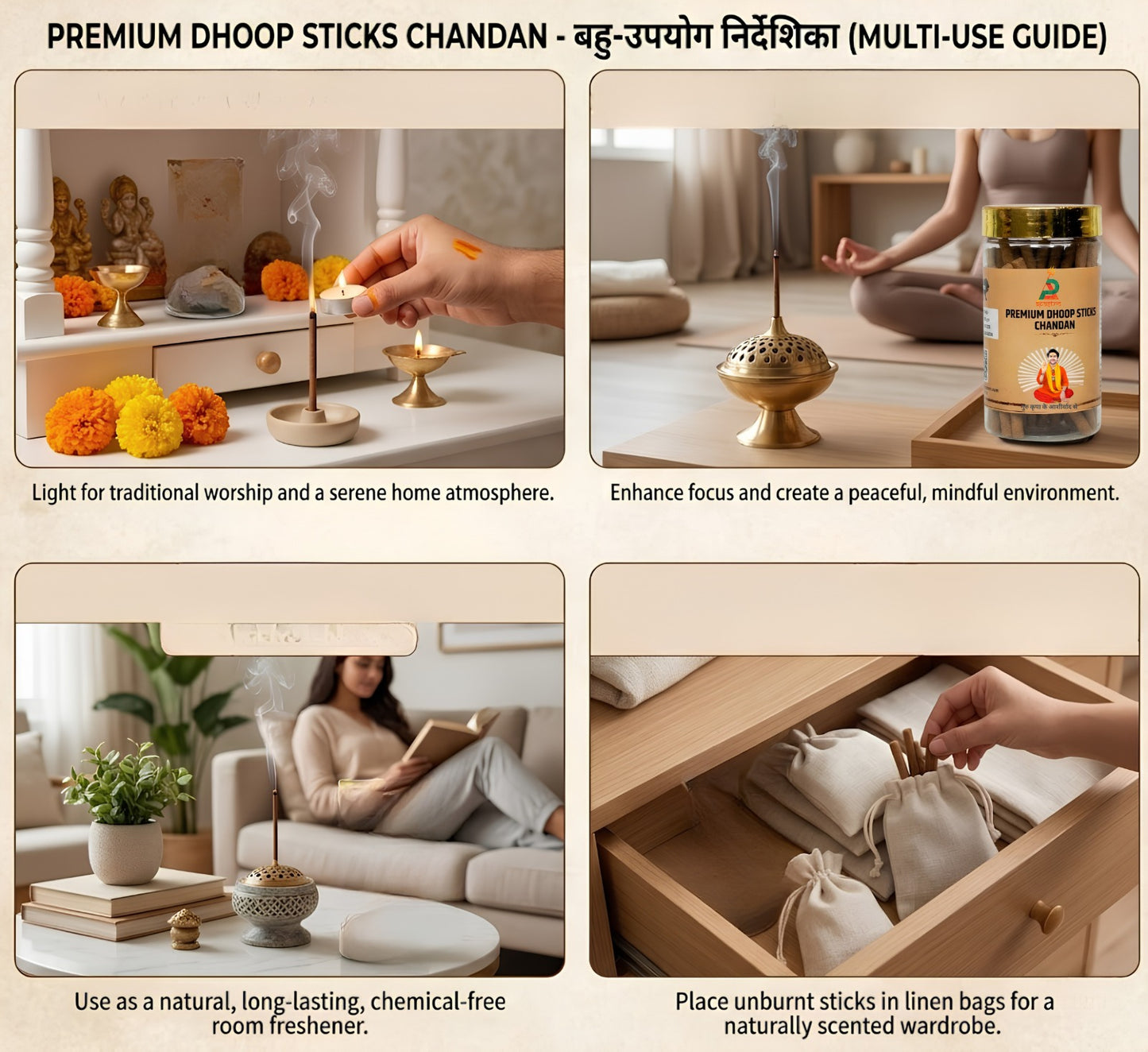 Chemical-Free Chandan Dhoop Sticks
