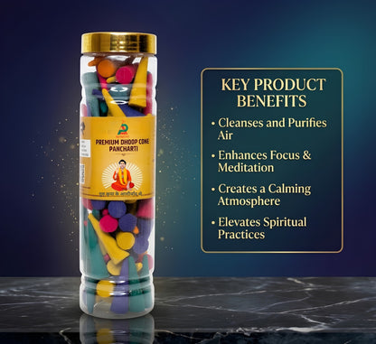 Premium Multi-Color Dhoop Cones | For Pooja