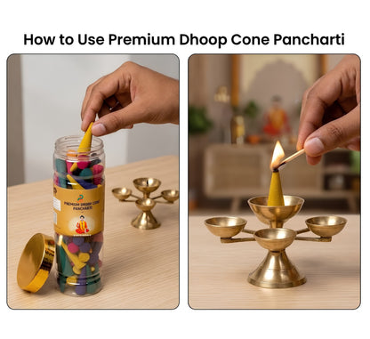 Premium Multi-Color Dhoop Cones | For Pooja